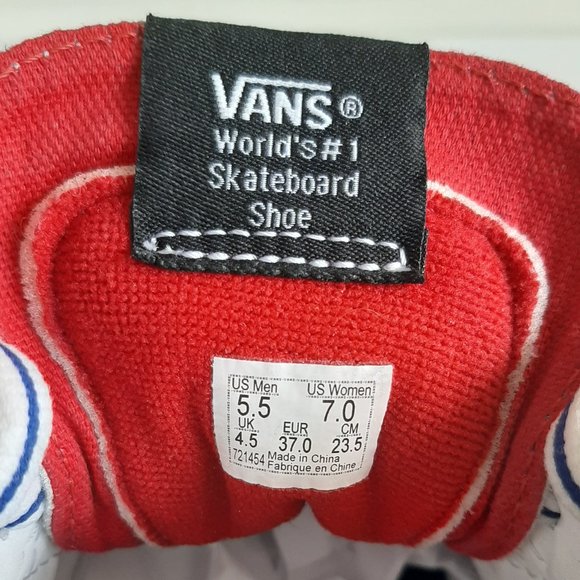 VANS 4th July Edition Shoes Size 7W - Picture 4 of 5